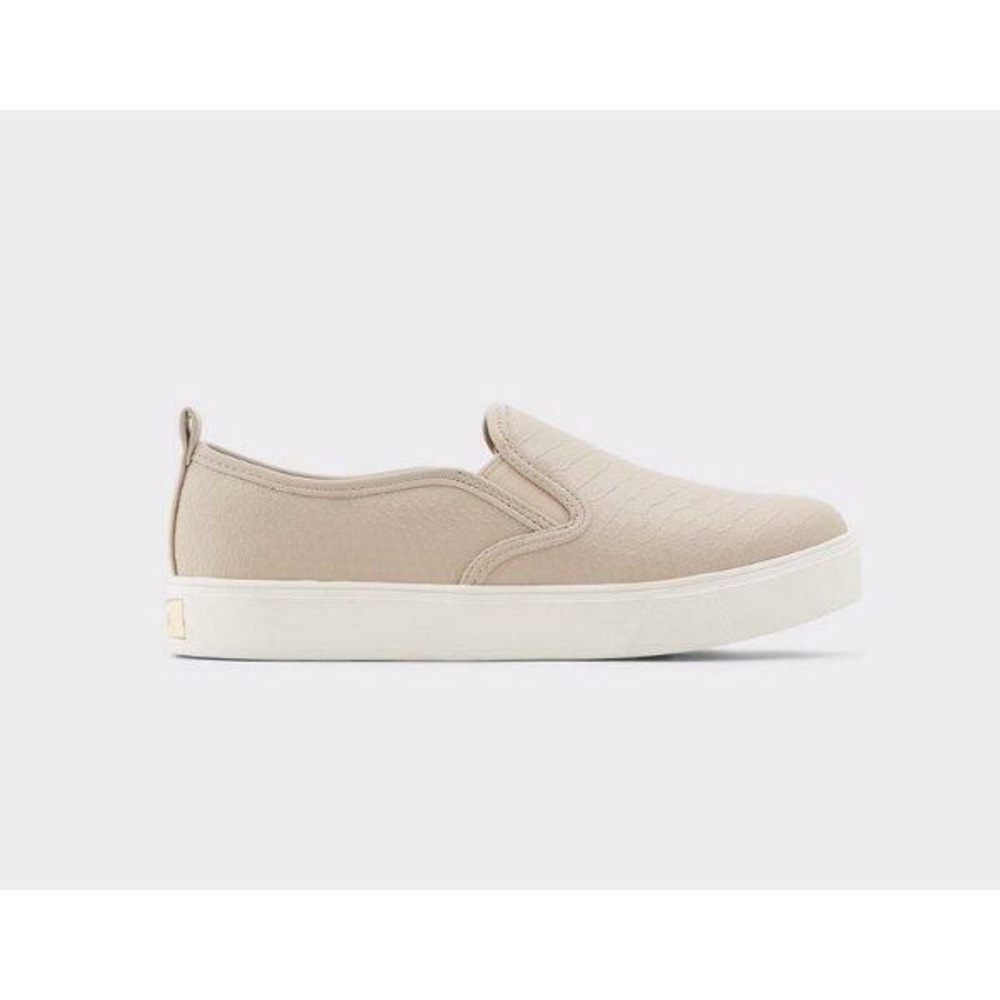 NIB Women's Aldo Jille Slip On Fashion Sneaker Platform Bone 8 - Picture 2 of 5